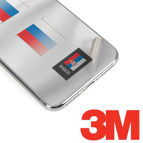 Serbia Soccer Flag iPhone X Skin